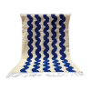 Moroccan Checkered Blue Berber Rug