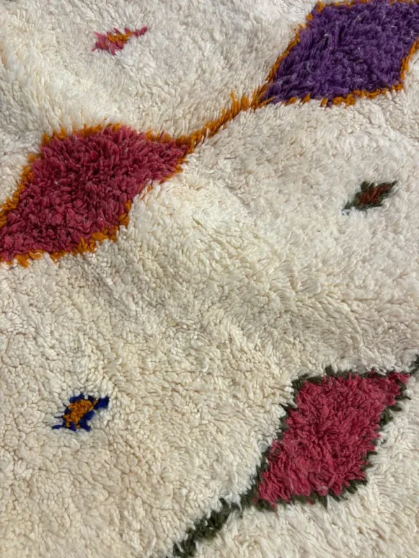 Colorful Azilal Moroccan Wool Rug 4 Handmade colorful Azilal Moroccan wool rug with traditional Amazigh geometric patterns by ASBED Cooperative